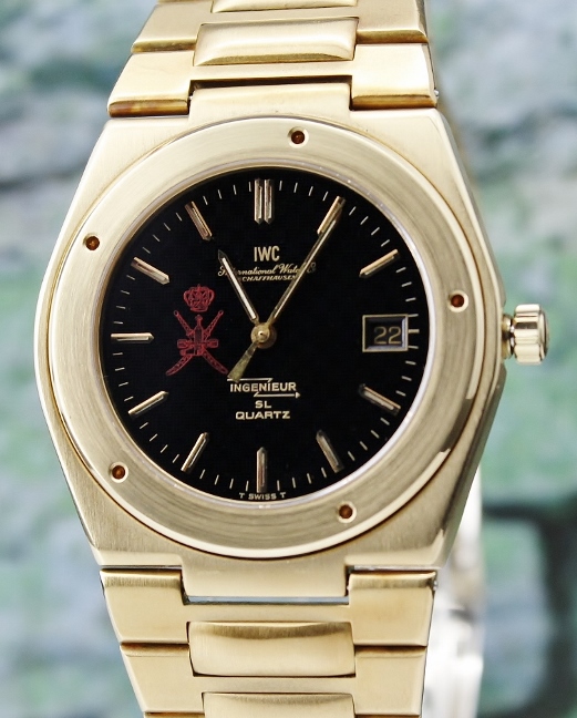(image for) RARE IWC INGENIEUR FIRST GENERATION JUMBO SIZE SL 18K GOLD WATCH